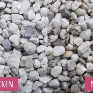 Super-Preis Weißkies 6 - 8 mm Zierkies Quarz Gartengestaltung Kies Bunt Garten Deko GSH