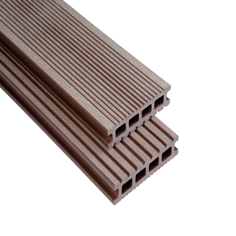Top-Seller WPC Terrassendiele 14.5 x 2.6 cm Bodendiele Hohlkammer Exklusiv Schokobraun Kovalex