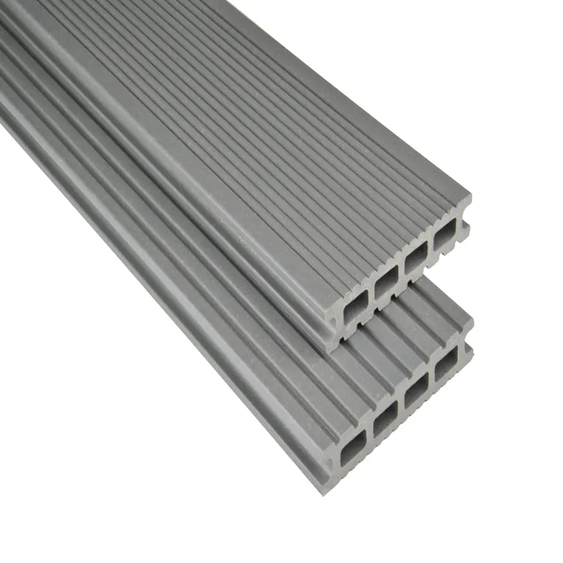 WPC Terrassendiele 14.5 x 2.6 cm Bodendiele Hohlkammer Exklusiv Grau Terrasse Kovalex Sale