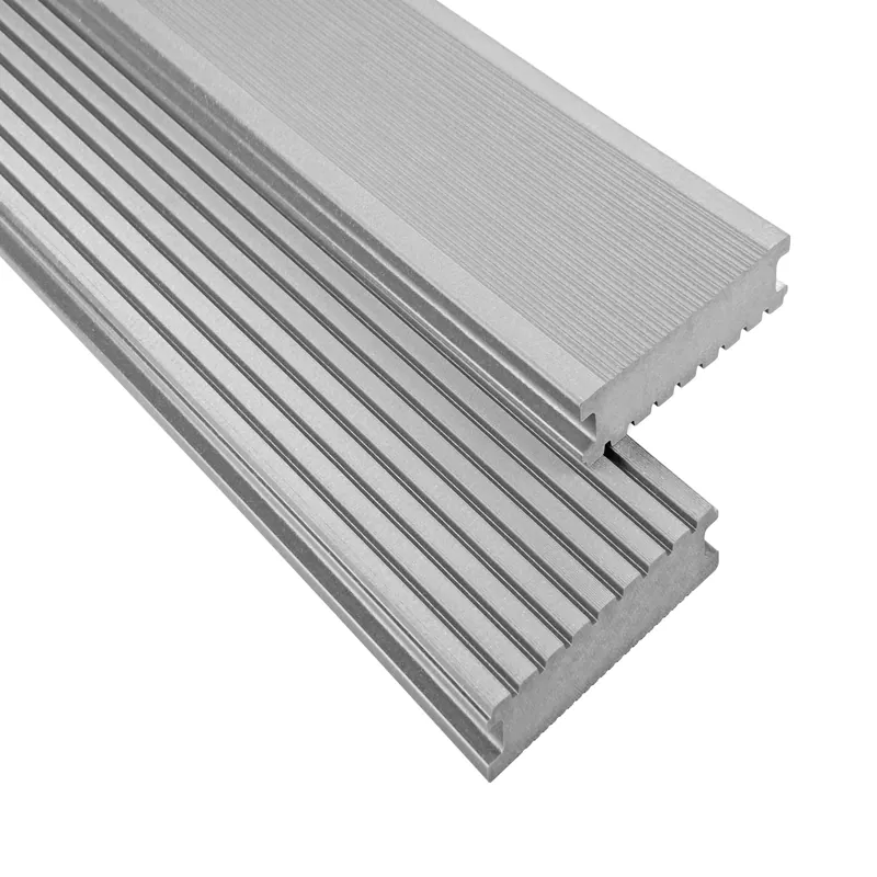 Sonderangebot WPC Terrassendiele 14.5 x 2.6 cm Bodendiele Vollprofil Standard Grau Terrasse Kovalex