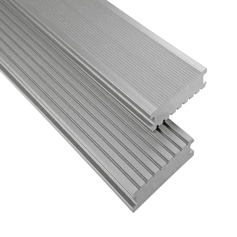 WPC Terrassendiele 14.5 x 2.6 cm Bodendiele Vollprofil Standard Grau Terrasse Kovalex Sichere Zahlung