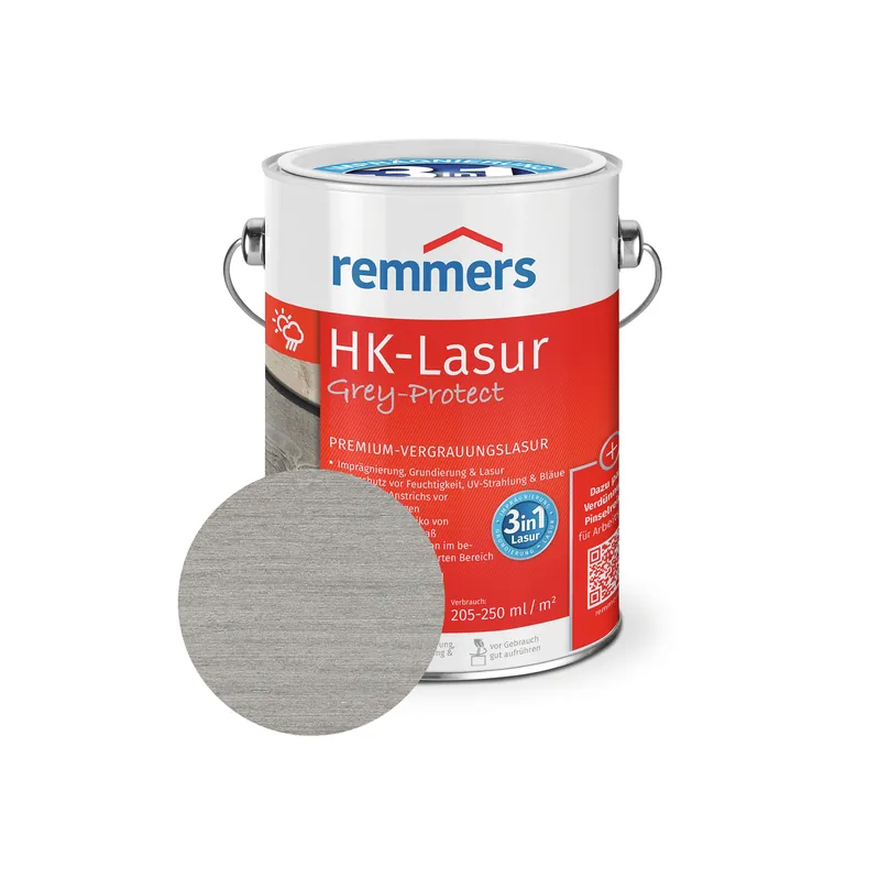 Neu Im Sortiment Remmers HK-Lasur Grey-Protect | Lösemittelbasis | Premium-Vergrauungslasur | kostenfreie Lieferung