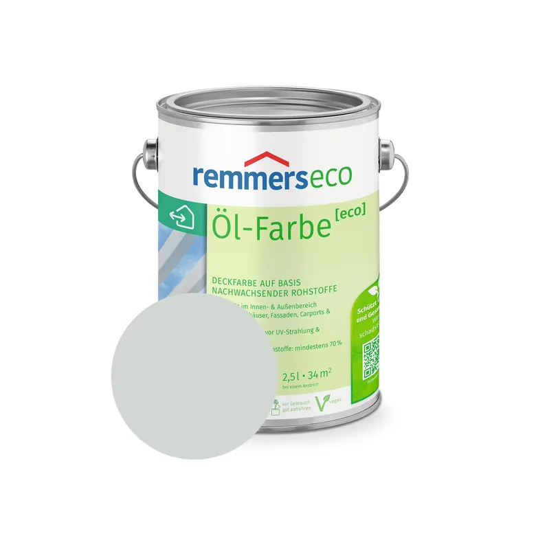 Remmers Öl-Farbe [eco] | Wasserbasierte Deckfarbe | nachwachsende Rohstoffe | kostenfreie Lieferung Super-Preis