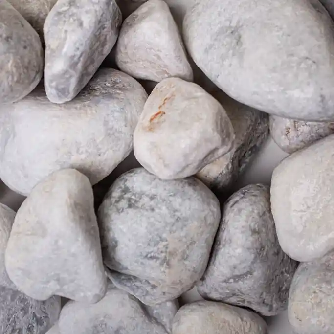 Aktuell Carrara Marmor Kies 15 - 25 mm Zierkies Getrommelt Weiß Gartendeko Naturstein GSH