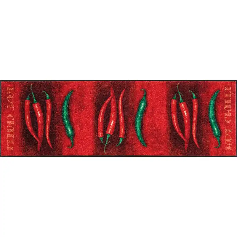 Fussmatte Hot Chilli Schmutzfangmatte waschbar versch. Größen wash+dry Design Nur Heute