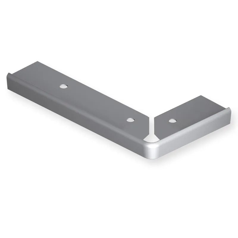 Markenware Runde Treppen Ecke Rechts 90 Grad 44 x 48 mm Aluminium Treppenkantenprofil Glatt Gebohrt Küberit