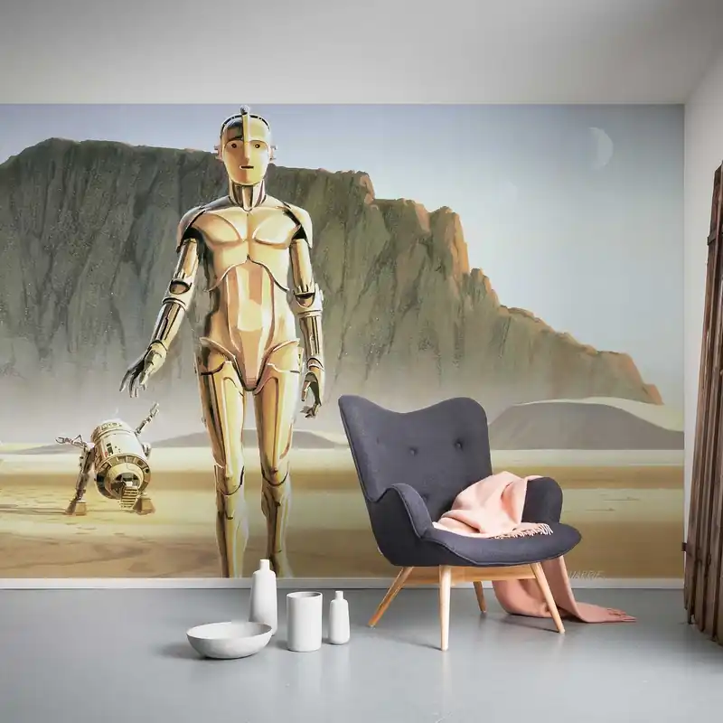 Beliebt Komar Fototapete Star Wars Droids 250 x 500 cm Digitaldrucktapete Vlies Droids Droiden Universum