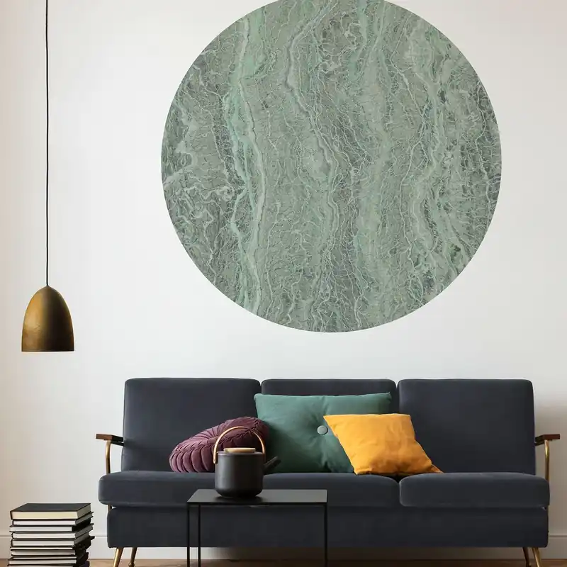 Aktuell Komar Fototapete Disney Dot Green Marble 125 x 125 cm Vlies Selbstklebend Green Marble Fasern Marmor