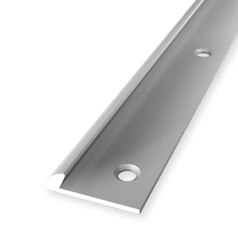 Geprüft Einfassprofil 4 x 18 x 2500 mm Aluminium Abschlussprofil Glatt Versenkt Gebohrt Küberit