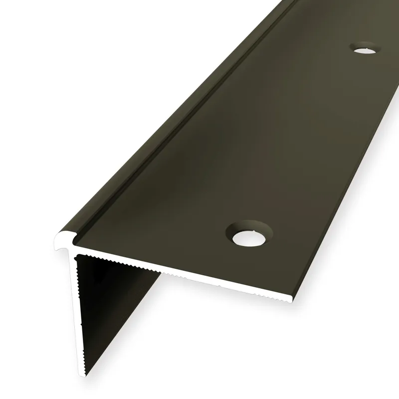 Treppenkantenprofil 29 x 39 mm Aluminium Winkelprofil Glatt Versenkt Gebohrt Küberit Markenprodukt