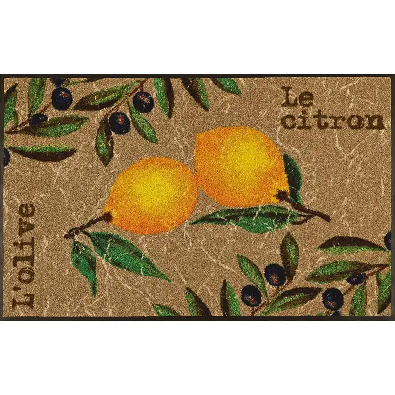 Beliebt Fussmatte Le Citron Schmutzfangmatte waschbar versch. Größen wash+dry Design