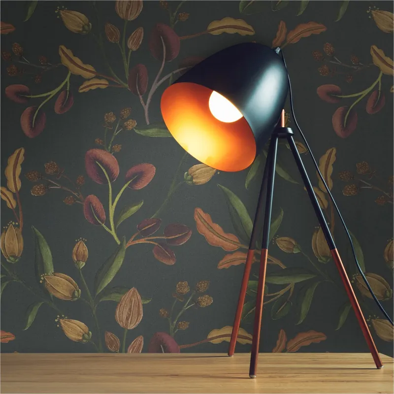 Neuheit Tapete Floral M1-No.11996 | Vliestapete | Grün | Rot | Wohnzimmer | Schlafzimmer | Küche | Flur