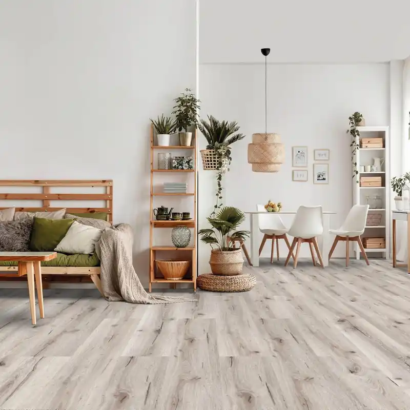 Check One Vinylboden Wittland 7 x 228 x 1524 mm Klick Vinyl Holzoptik Eiche Grau Ausverkauf