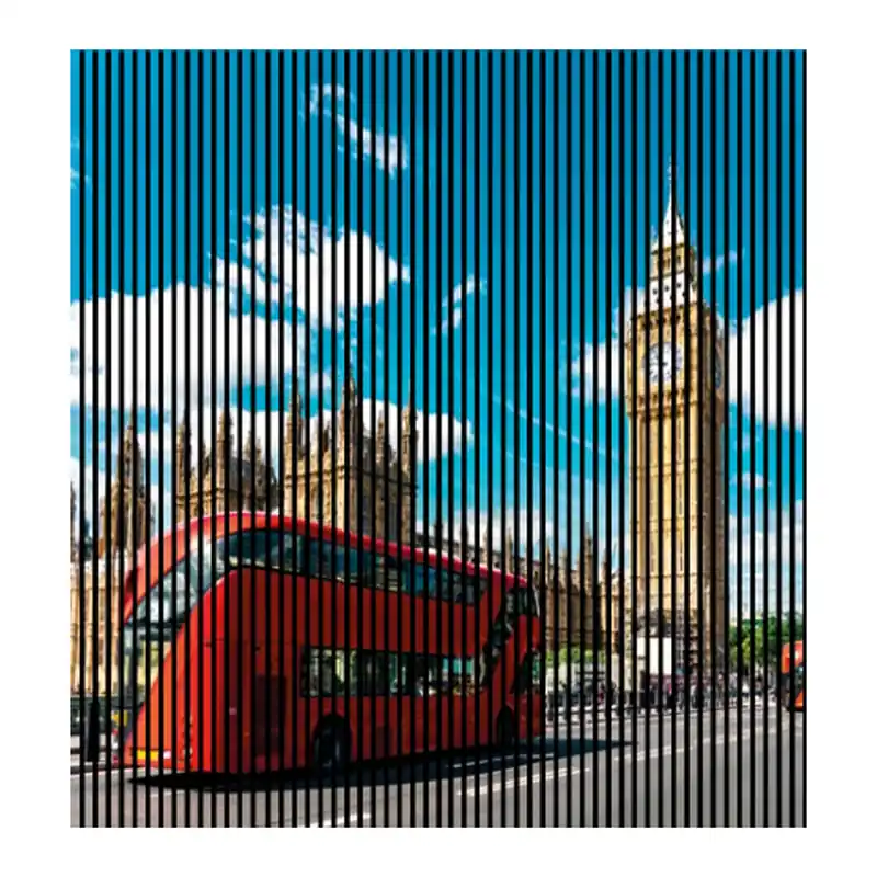 Akustikpaneele mit Digitaldruck London Big Ben Wandpaneele Balu Braun Rot in versch. Größen Sonderaktion