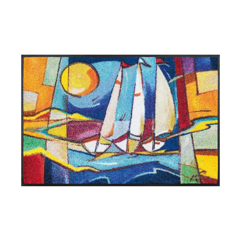 Fußmatte Meeresträume 75 x 50 cm Schmutzfangmatte waschbar Floornovo Trend Design Markenprodukt