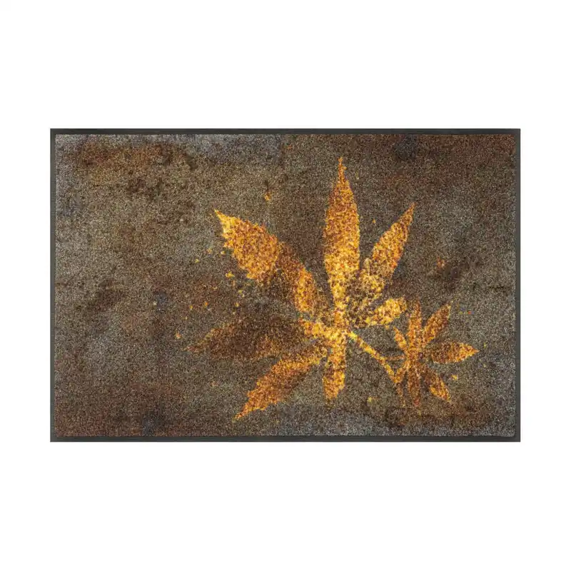 Fußmatte Kräutergarten 75 x 50 cm Schmutzfangmatte waschbar Floornovo Trend Design Zertifiziert