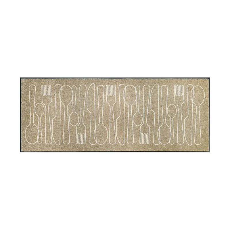 Fußmatte Tafelfreude 190 x 75 cm Schmutzfangmatte waschbar Floornovo Trend Design Bestpreis