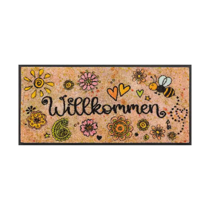 Fußmatte Glücksbote Schmutzfangmatte waschbar verschiedene Größen Floornovo Trend Design Top-Seller