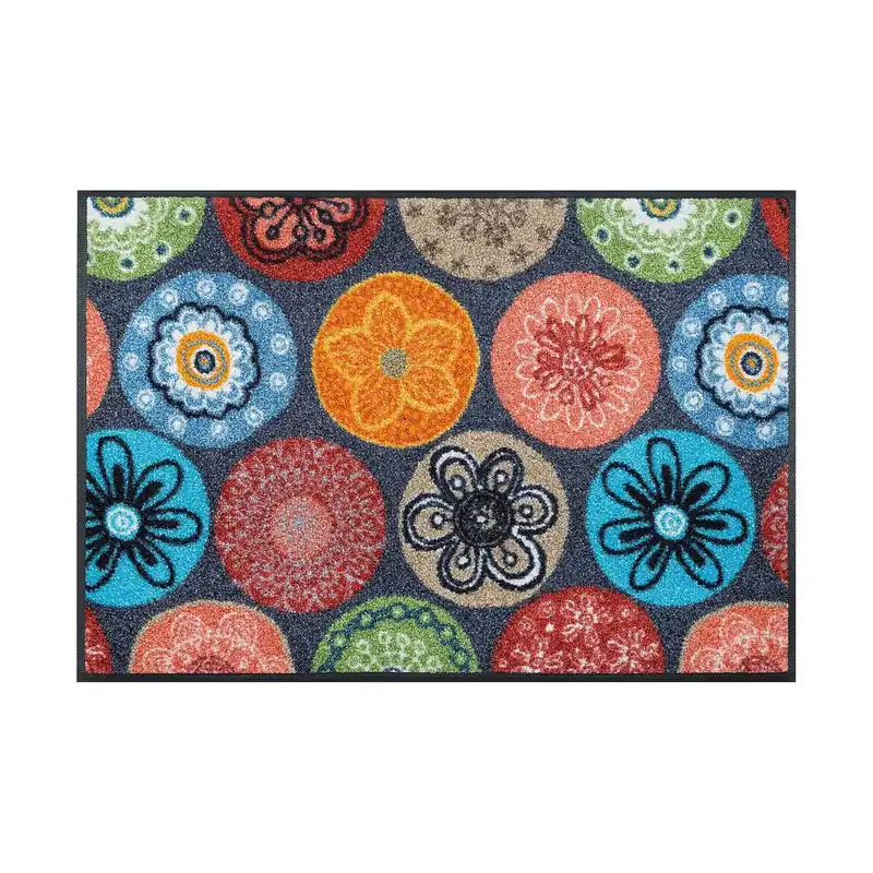 Ausverkauf Fußmatte Meeresgarten Schmutzfangmatte waschbar verschiedene Größen Floornovo Trend Design