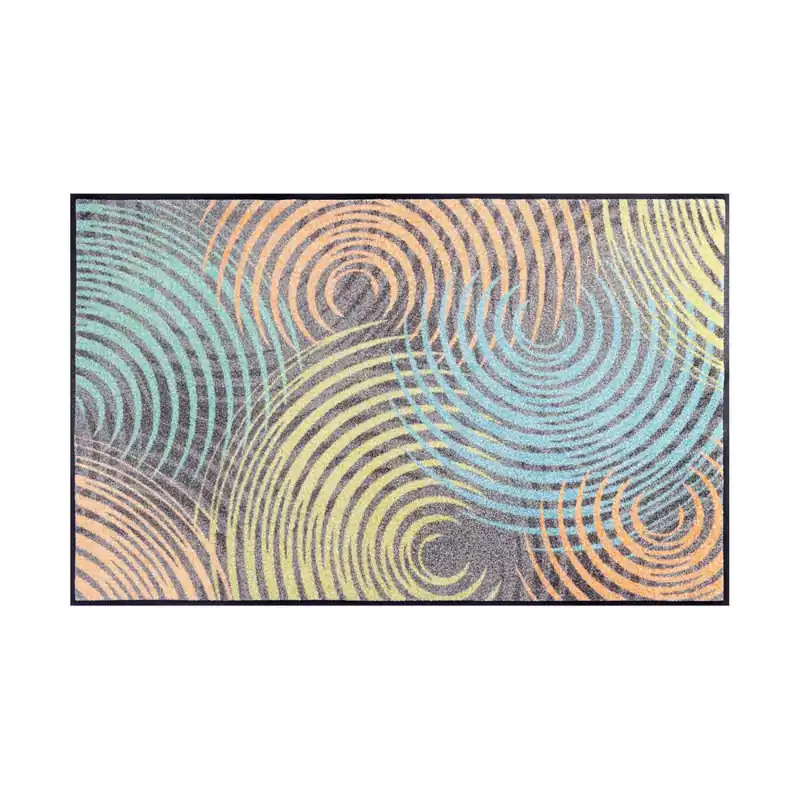 Fußmatte Wasserlinien Schmutzfangmatte waschbar verschiedene Größen Floornovo Trend Design Neu Im Sortiment