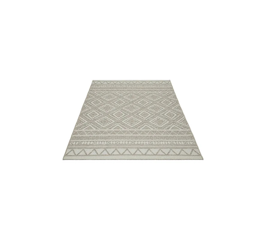 In- & Outdoor Teppich Beige versch. Größen - rechteckig für die Terrasse - FLOORNOVO Preiswert