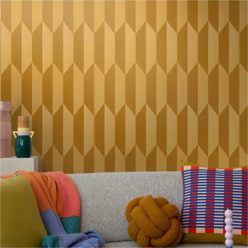 Saisonangebot Vliestapete 790866 Gold 3D geometrisch CosmoLiving by Cosmopolitan A.S. Creation