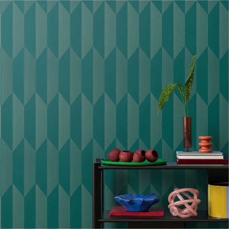 Solange Der Vorrat Reicht Vliestapete 790867 Blau 3D geometrisch CosmoLiving by Cosmopolitan A.S. Creation