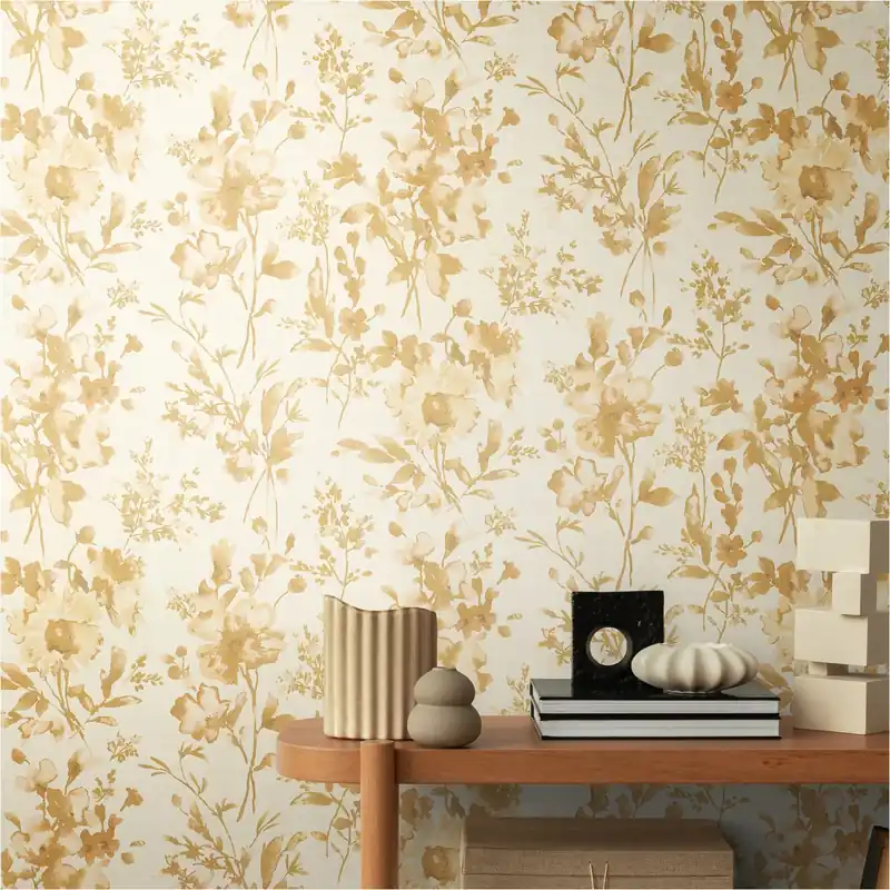 Jetzt Bestellen Vliestapete 790614 Gold Blumen Floral CosmoLiving by Cosmopolitan A.S. Creation