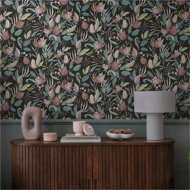 Vliestapete 790622 Bunt Floral Blätter CosmoLiving by Cosmopolitan A.S. Creation Günstig