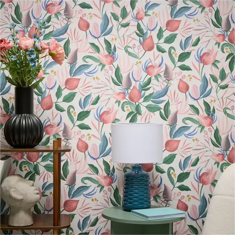 Vliestapete 790625 Bunt Floral Blätter CosmoLiving by Cosmopolitan A.S. Creation Billig