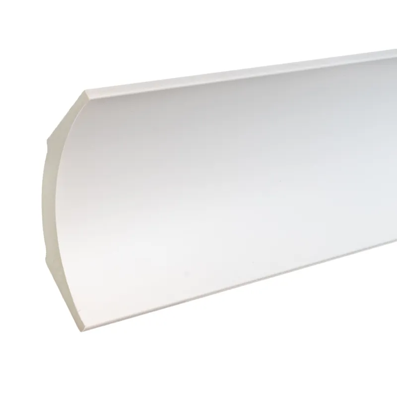 Abverkauf PROVISTON Stuckleiste Kunststoff Weiß - 95 x 95 x 2000 mm Moderne Leiste für die Decke
