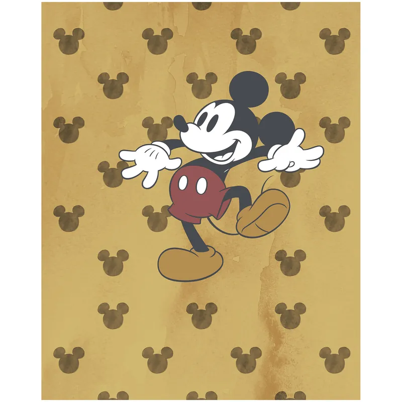 Neue Kollektion Komar Fototapete - Disney Mickey Tap dance - 250 x 200 cm - Vlies Digitaldruck - Kinderzimmer