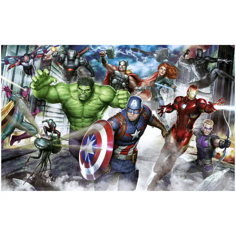 Nur Heute Komar Fototapete - Marvel Avengers Assemble - 250 x 400 cm - Vlies