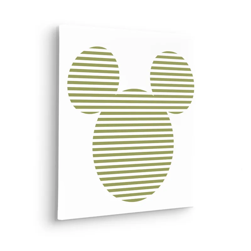 Bestseller Komar Leinwandbild Disney Mickey Horizontal Stripes - 40 x 40 cm - Keilrahmenbild