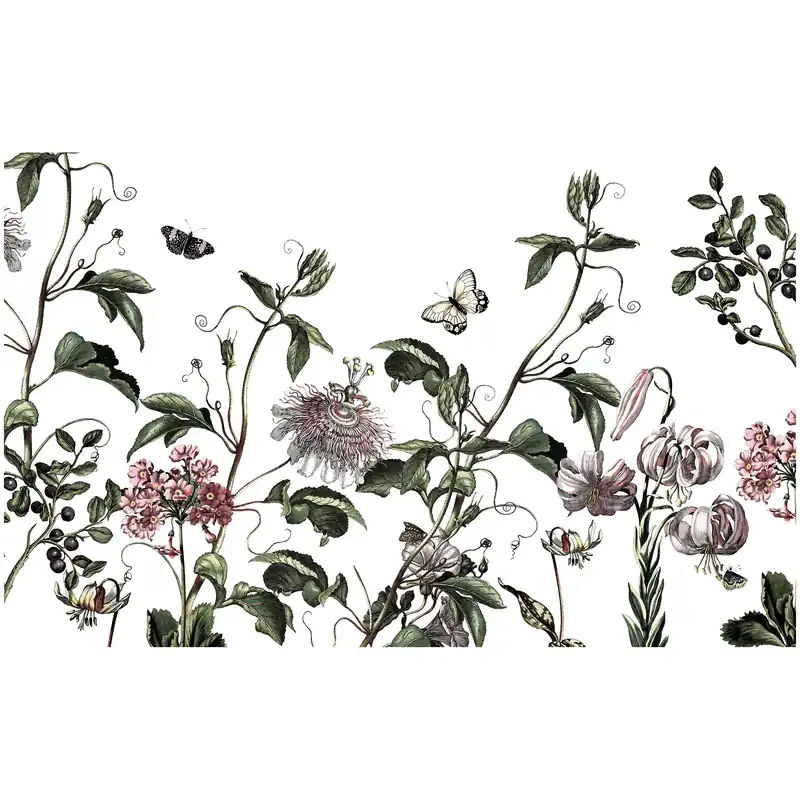 Preiswert Komar Fototapete - Paradis de Papillons - 250 x 400 cm - Vlies Digitaldruck - Modern