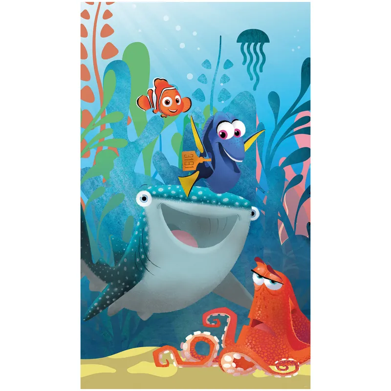 Komar Fototapete - Panel Finding Dory Aquarell - 200 x 120 cm - Vlies Digitaldruck - Kinderzimmer Letzte Chance