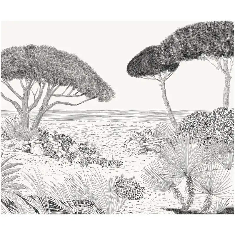 Komar Fototapete - Shoreline - 250 x 300 cm - Digitaldruck - Mediterran Markenprodukt