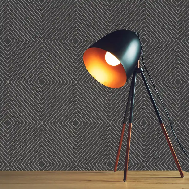 Neuheit Tapete Grafik Noan M1-No.1583 Vliestapete Grau Silber Geometrisch Modern
