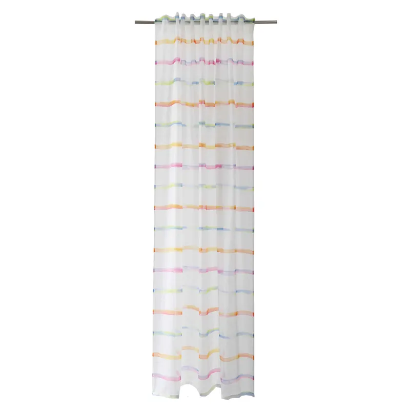 Neu Im Sortiment Schlaufenschal Fulvia V3-No.16 | Bunt | Vorhang mit Verdeckten Schlaufen | transparent | Gardine