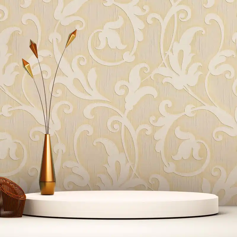 Tapete Barock Nicolo M1-No.3769 Vliestapete Creme Beige Klassik Barocktapete Nur Für Kurze Zeit