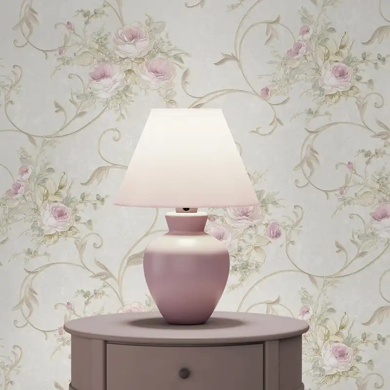 Tapete Blumen Florentin M1-No.2113 | Vliestapete | Rosa | Grün | Floral | Klassik Sonderangebot