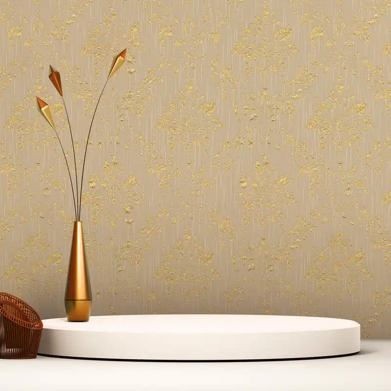 Tapete Barock Gioele M1-No.2191 Vliestapete Beige Gold Ornament Klassik Barocktapete Rabatt