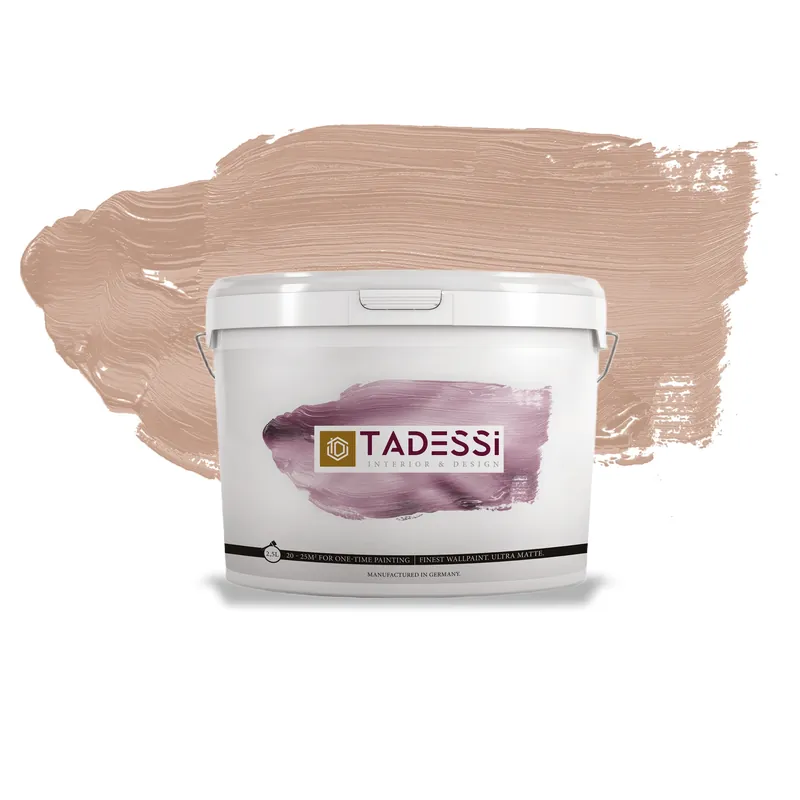Super-Preis TADESSI Color Vista - Wandfarbe Braun - Altrosé Mocha - Matte Innenfarbe - Hochwertige Dispersion