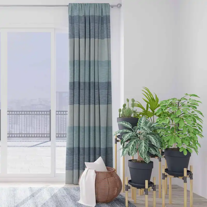 Rabatt Schlaufenschal Marina V3-No.32 | versch. Farben | Vorhang mit verdeckten Schlaufen | halbtransparent