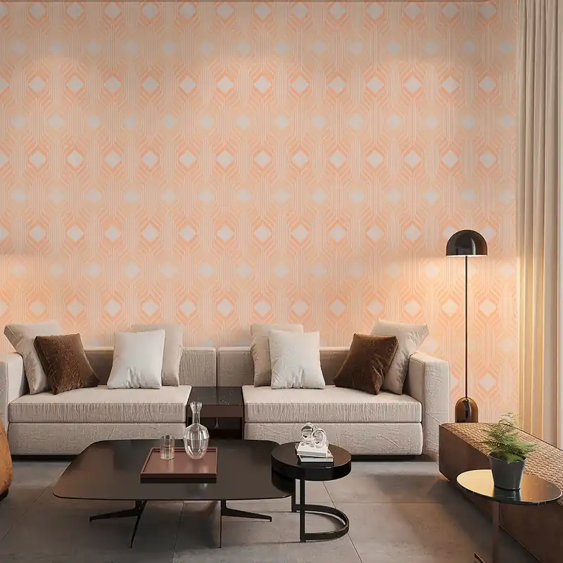 Tapete Mauro Grafik M1-No.10910 Vlies Orange Beige Tadessi 8.50 m x 0.53 m Super-Preis