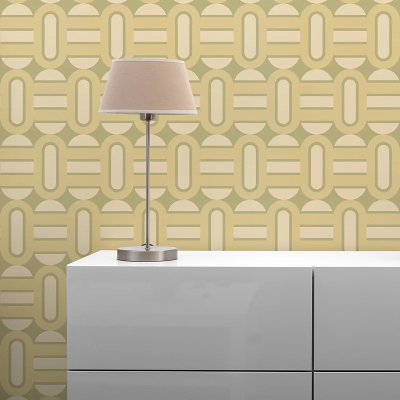 Highlight Tapete Mauro Grafik M1-No.10928 Vlies Grün Creme Tadessi 8.50 m x 0.53 m