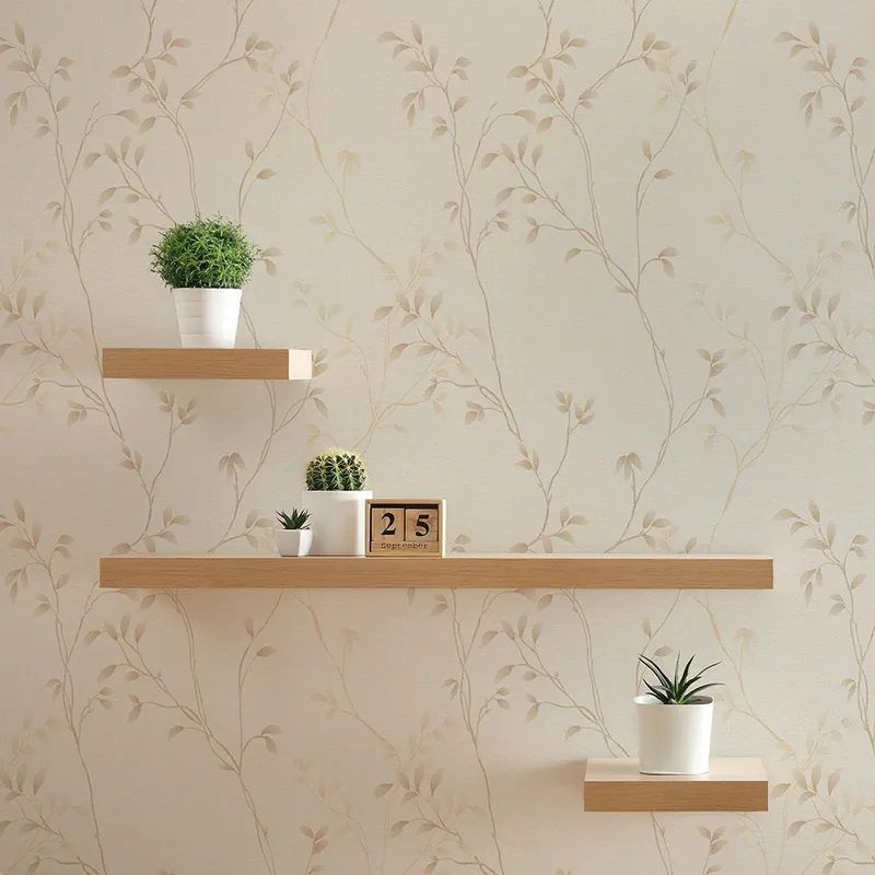 Billig Tapete Valentin Blumen M1-No.11235 Vlies Beige Creme Tadessi 10.05 m x 0.53 m