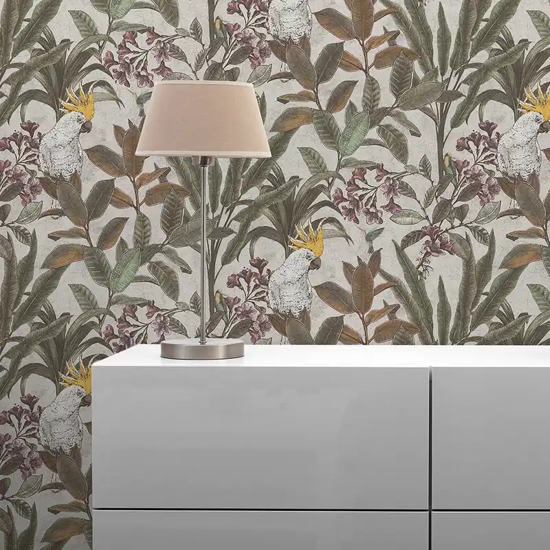 Knallerangebot Tapete Aleix Botanical Dschungel M1-No.11314 Vlies Grün Creme Tadessi 10.05 m x 0.53 m