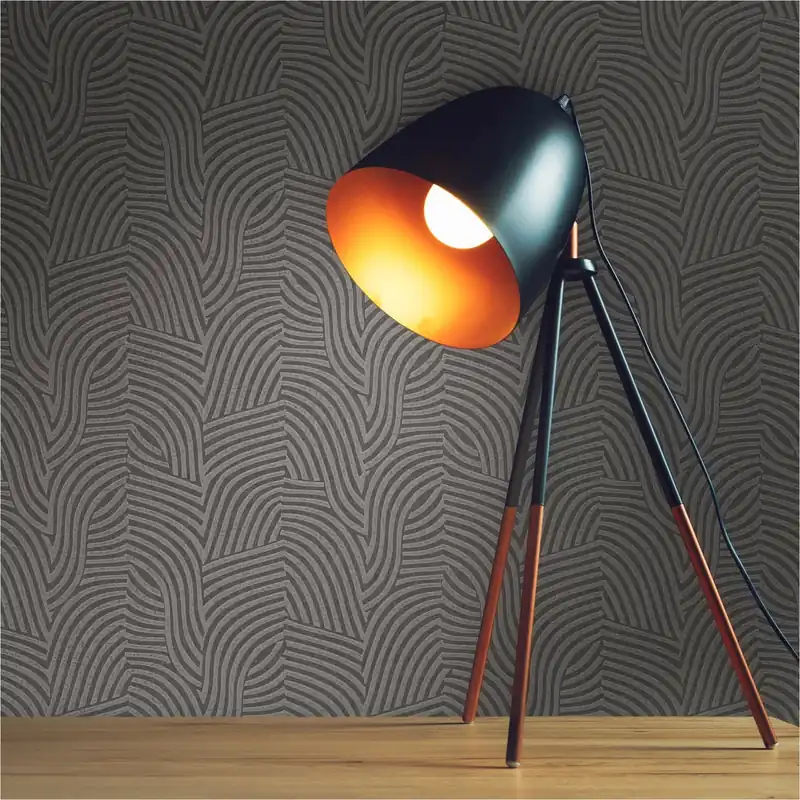 Tapete Modern M1-No.11964 | Vliestapete Grafik | Grau | Metallic | Wohnzimmer | Schlafzimmer Markenware