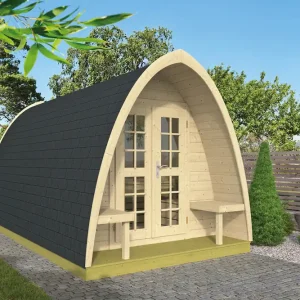 2-Raum-Gartenhaus / Campinghaus Pod 480 Nur Heute
